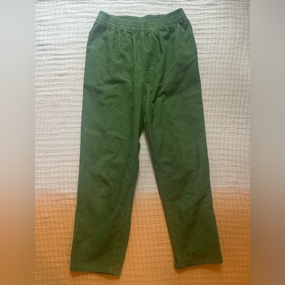 Lucy & Yak Billie Trousers in Pickle Green - Picture 2 of 5